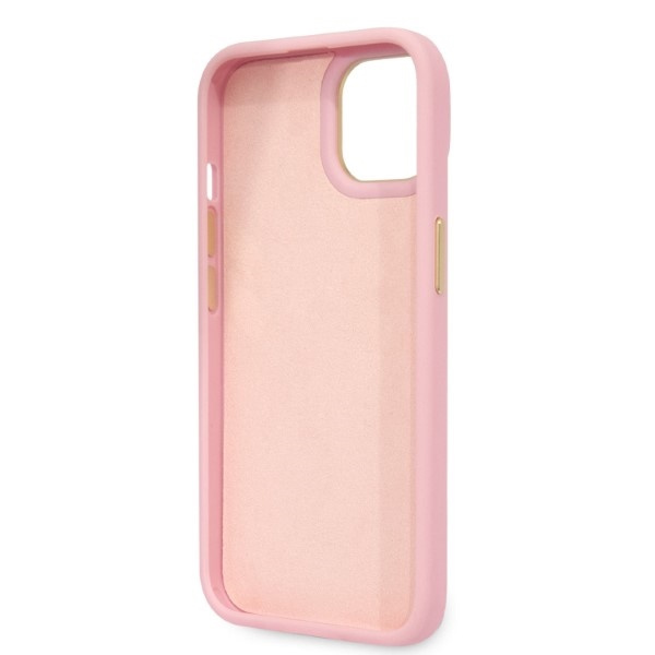 Guess GUHCP14MHGCRHP iPhone 14 Plus / 15 Plus 6.7" różowy/pink hardcase Croco Collection