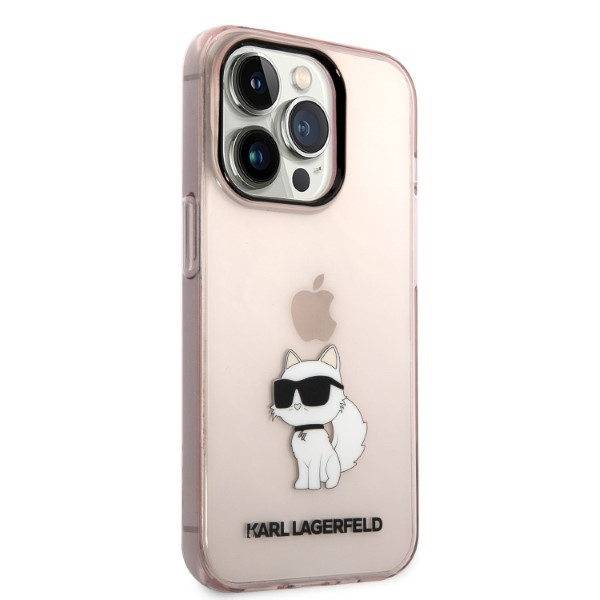 Karl Lagerfeld KLHCP14LHNCHTCP iPhone 14 Pro 6.1" pink/pink hardcase Ikonik Choupette