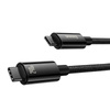 Cable USB C - USB C 480Mb/s 240W 3m Baseus Tungsten Gold CAWJ040101 - black