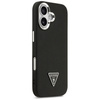 Etui Guess Grained Triangle Logo MagSafe do iPhone 17 czarny