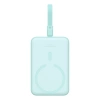 Baseus Magnetic Mini MagSafe 10000mAh 20W powerbank with built-in Lightning cable - blue + Baseus Simple Series USB-C - USB-C 60W 0.3m cable