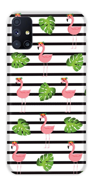 CASEGADGET CASE OVERPRINT FLAMINGOS SAMSUNG GALAXY M51
