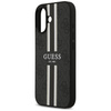 Etui Guess 4G Printed Stripes MagSafe do iPhone 17 czarny