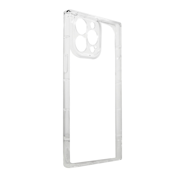 SQUARE CLEAR CASE CASE FOR IPHONE 13 PRO MAX TRANSPARENT GEL COVER