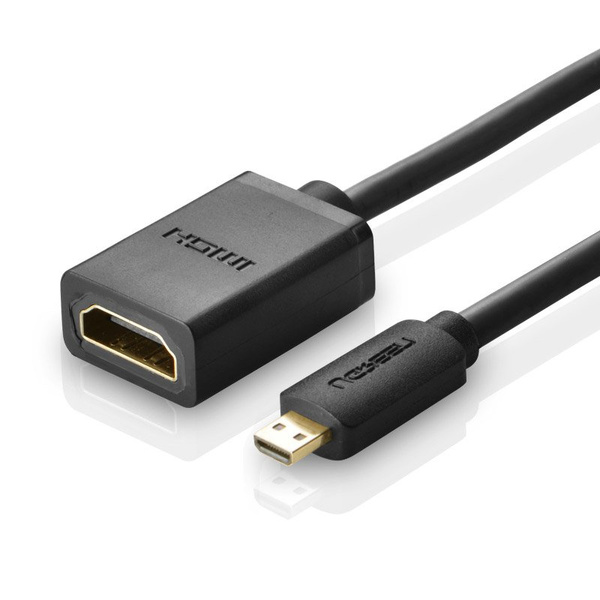 UGREEN CABLE ADAPTER CABLE HDMI ADAPTER - MICRO HDMI 19 PIN 20CM BLACK (20134)