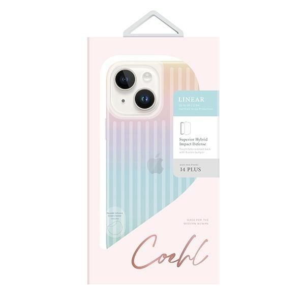 Etui Uniq Coehl Linear na iPhone 14 Plus - opalizujące