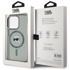 Karl Lagerfeld KLHMP15LHLSKIK iPhone 15   Pro 6.1" czarny/black hardcase IML Metal Karl Head MagSafe