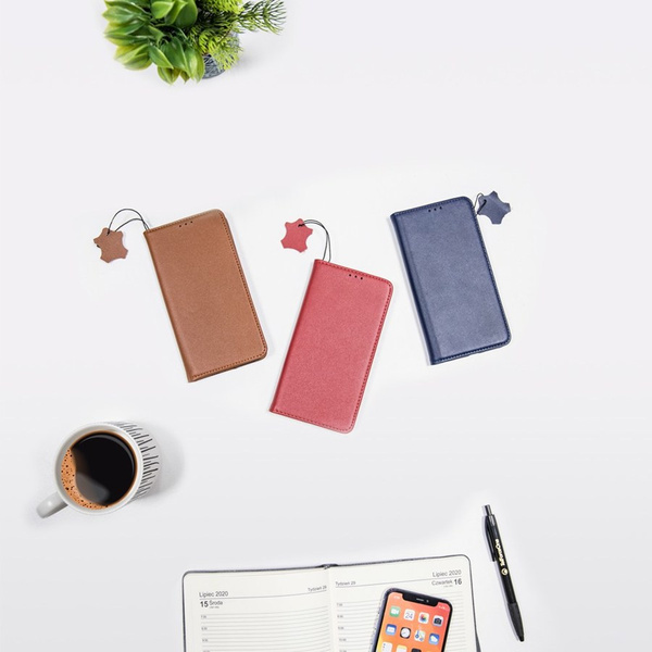 Leather case Smart Pro for Oppo A54 5G / A74 5G / A93 5G brown