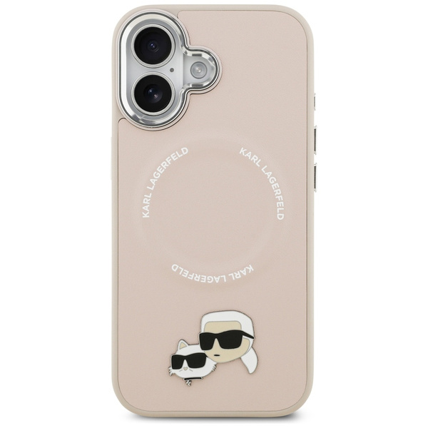 Etui Karl Lagerfeld Karl & Choupette     Pins MagSafe do iPhone 17 różowy