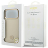Etui Guess Grained Strass Logo MagSafe   do iPhone 17 Pro Max beżowy