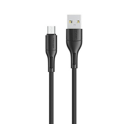 USAMS Kabel U68 microUSB 2A Fast Charge 1m czarny/black SJ502USB01 (US-SJ502)