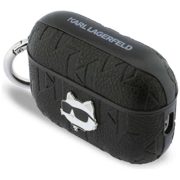 Etui Karl Lagerfeld Monogram Choupette   Head do AirPods Pro 3 czarny