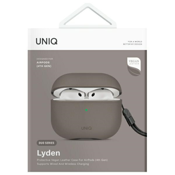 UNIQ etui Lyden DS AirPods 4 szary/flint grey