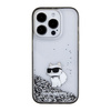 Etui Karl Lagerfeld Liquid Glitter Choupette do iPhone 15 Pro Max - przezroczyste