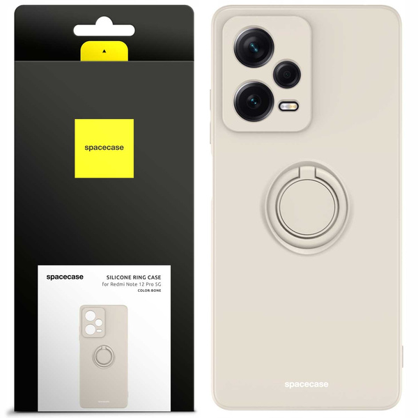 Spacecase Etui Silicone Ring Redmi Note 12 Pro 5G bone