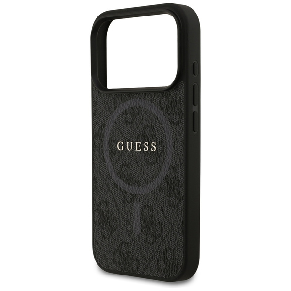 Etui Guess 4G Ring Classic Logo MagSafe  do iPhone 17 Pro czarny
