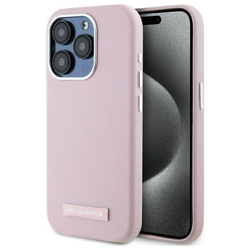 Karl Lagerfeld KLHMP15LPGMSRPP iPhone 15  Pro 6.1" różowy/pink hardcase FW Metal Plate MagSafe