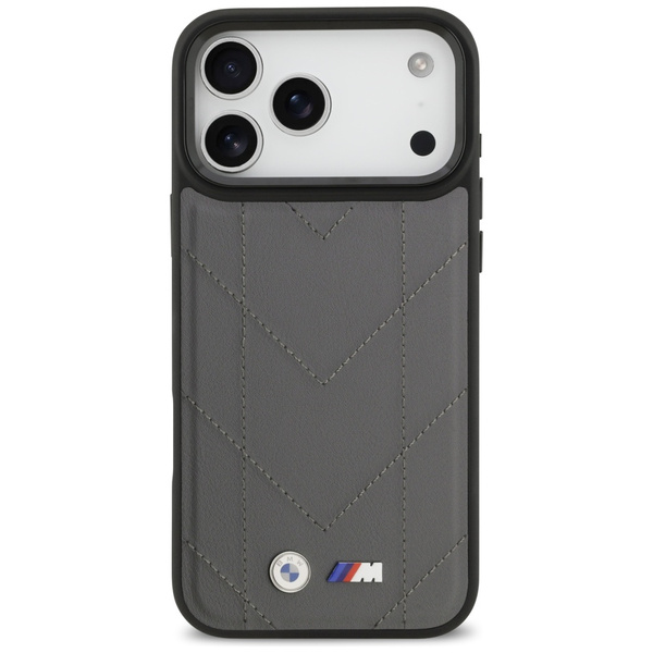 Etui BMW M Quilted Logo MagSafe do       iPhone 17 Pro Max antracyt