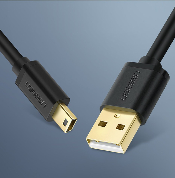 UGREEN CABLE USB - MINI USB 480 MBPS CABLE 1.5 M BLACK (US132 10385)