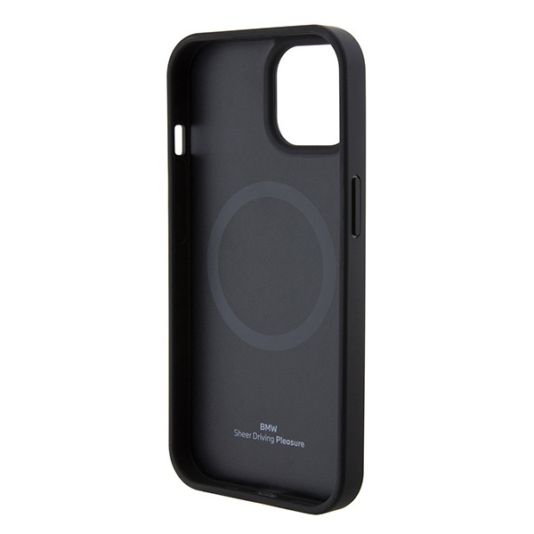 Etui BMW Signature Logo Imprint MagSafe do iPhone 15 - czarne