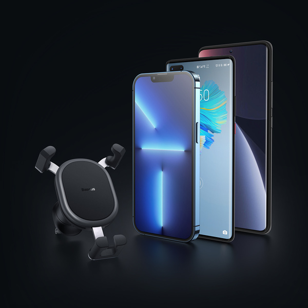 Baseus Stable Series uchwyt samochodowy na kratkę wentylacyjną nawiew czarny (SUWX020001)