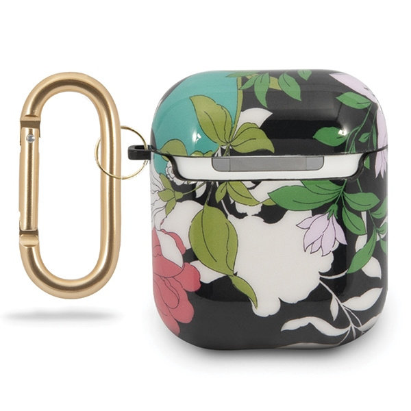 Guess GUACA2TPUBKFL01 AirPods 1/2 coverzielony/green N.1 Flower Collection
