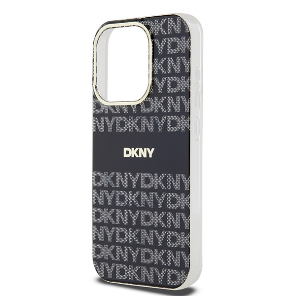 DKNY DKHMP15XHRHSEK iPhone 15 Pro Max6.7" czarny/black hardcase IML Mono & Stripe MagSafe
