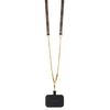 Guess GUHCP15SP4TDSCPW iPhone 15 / 14 /13 6.1" brązowy/brown hardcase Crossbody 4G Metal Logo