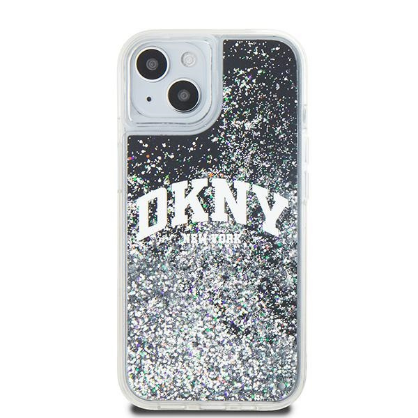 DKNY DKHCP14SLBNAEK iPhone 14 / 15 / 136.1" czarny/black hardcase Liquid Glitter Big Logo
