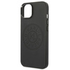 KARL LAGERFELD KLHCP14SFWHK IPHONE 14 / 15 / 13 6,1" HARDCASE CZARNY/BLACK LEATHER PERFORATED LOGO