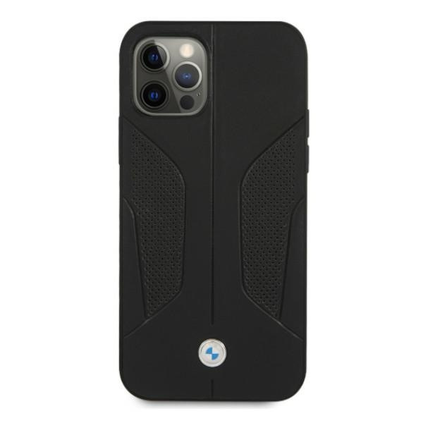 Etui BMW BMHCP12LRSCSK iPhone 12 Pro Max6,7" czarny/black hardcase Leather Perforate Sides