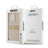 DKNY DKHCP15LPRTHSLP iPhone 15 Pro6.1" różowy/pink hardcase Leather Mono Stripe & Metal Logo