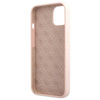 Guess GUHMP13MLSLMGLP iPhone 13 / 14 /15 6.1" jasnoróżowy/light pink hardcase Silicone Script Gold Logo Magsafe