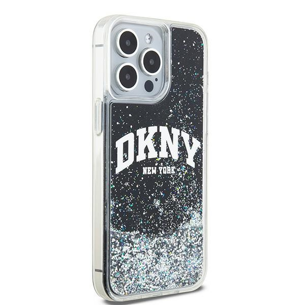 DKNY DKHCP15XLBNAEK iPhone 15 Pro Max6.7" czarny/black hardcase Liquid Glitter Big Logo