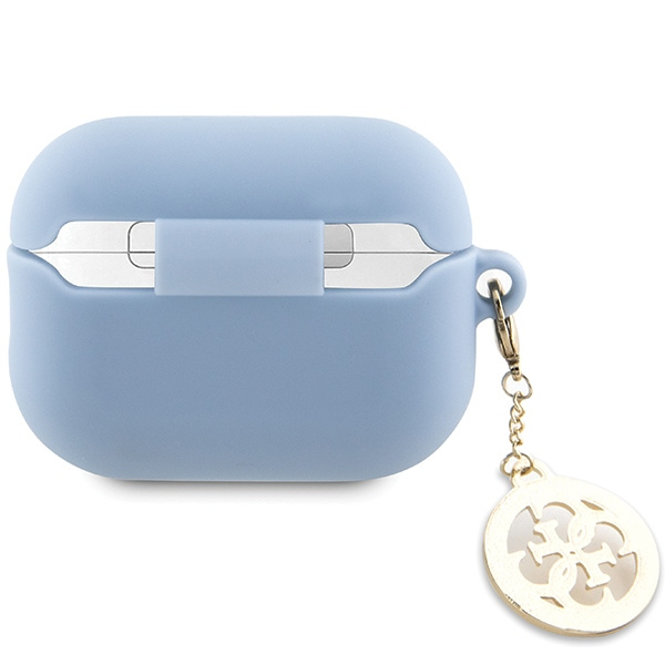 Guess GUAP23DSLGHDB AirPods Pro 2(2022/2023) cover niebieski/blue 3D Rubber 4G Diamond Charm