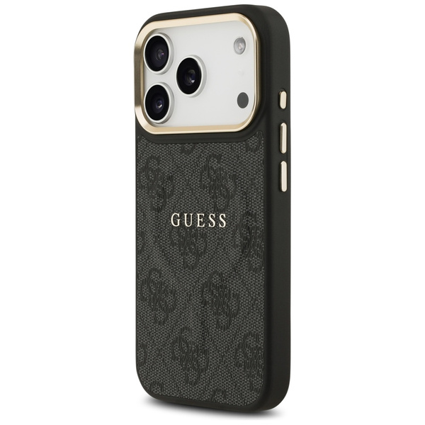 Etui Guess 4G PU Classic Logo MagSafe do iPhone 17 Pro czarny