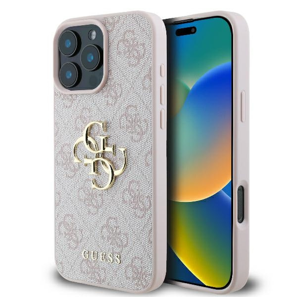 Guess GUHCP16L4GMGPI iPhone 16 Pro6.3" różowy/pink hardcase 4G Big Logo