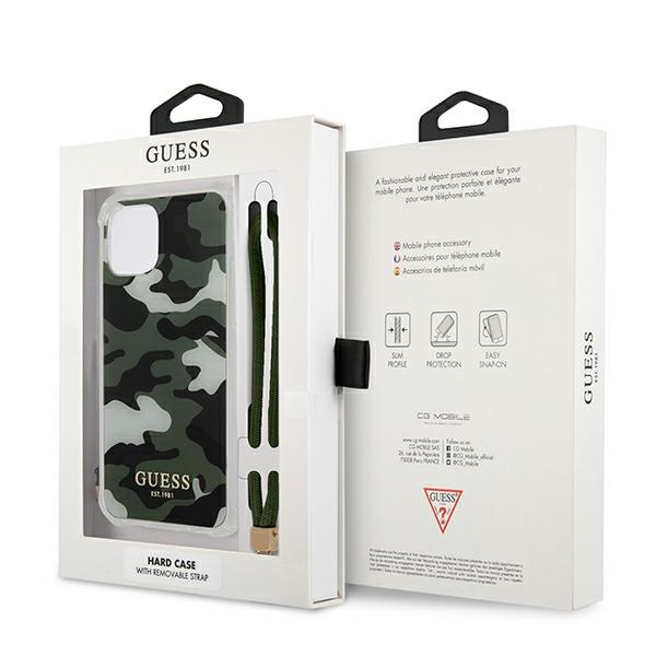 Guess GUHCP12LKSARKA iPhone 12 Pro Max6,7" zielony/khaki hardcase Camo Collection
