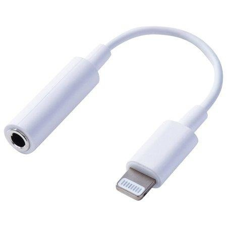 ADAPTER PRZEJŚCIÓWKA LIGHTNING->JACK 3.5MM AUDIO BIAŁY