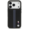 Etui BMW M Perforated Stripe Logo MagSafe do iPhone 17 Pro niebieski