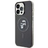 Etui Karl Lagerfeld Karl&Choupette Glitter MagSafe na iPhone 15 Pro Max - czarne