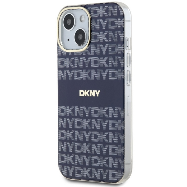 DKNY DKHMP15SHRHSEB iPhone 15 / 14 / 136.1" niebieski/blue hardcase IML Mono & Stripe MagSafe