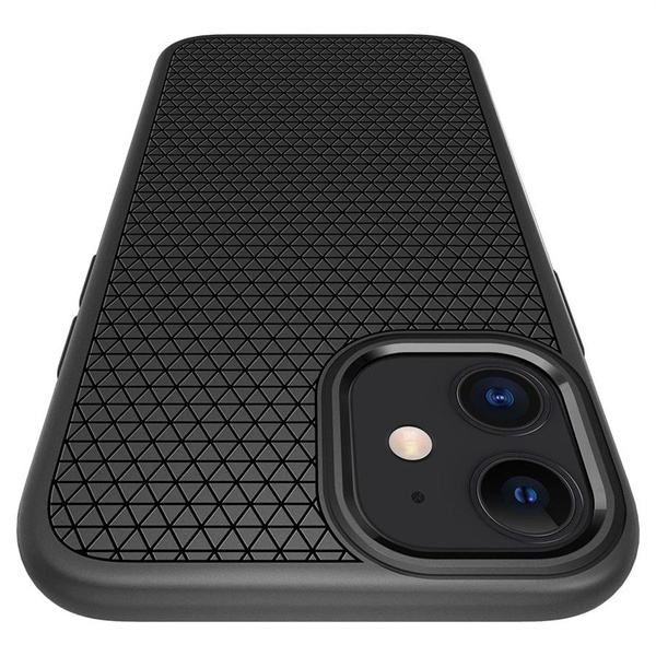 Etui Spigen Liquid Air na iPhone 12 mini - czarny mat