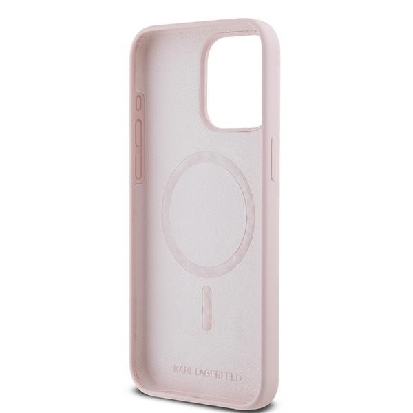 KARL LAGERFELD KLHMP15LSCMKCRHP IPHONE 15 PRO 6.1" RÓŻOWY/PINK HARDCASE SILICONE KARL & CHOUPETTE MAGSAFE