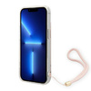 Guess GUOHCP14MH4STP iPhone 14 Plus / 15 Plus 6.7" różowy/pink hardcase 4G Print Strap