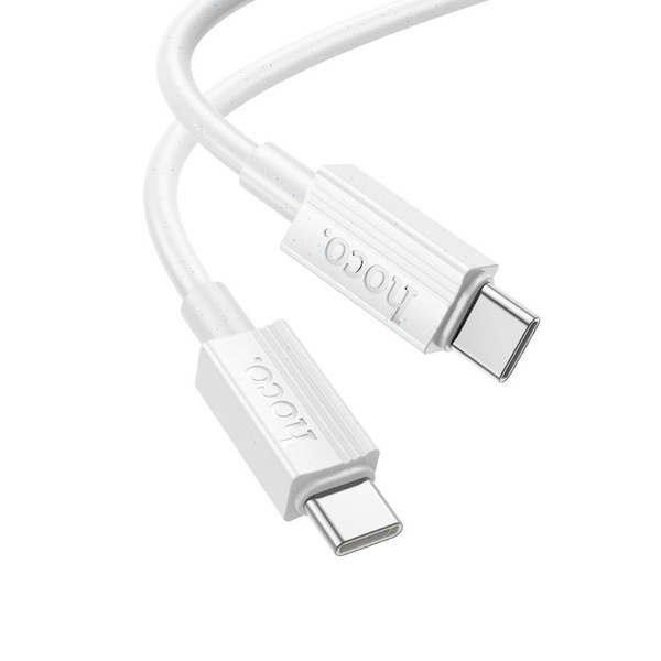 Kabel USB C do USB C Hoco 3A 60W 1 m X107 biały