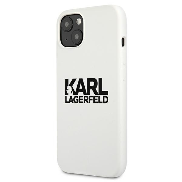 KARL LAGERFELD KLHCP13SSLKLWH IPHONE 13 MINI 5,4" SILICONE STACK LOGO BIAŁY/WHITE