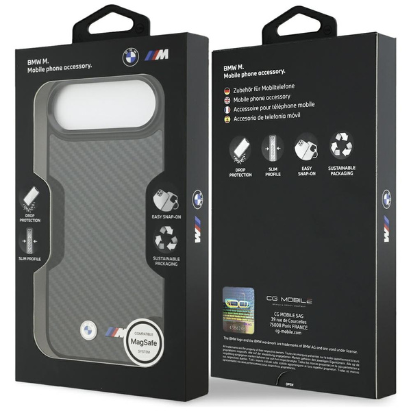Etui BMW M Kevlar Matt MagSafe do iPhone Air czarny