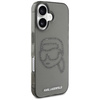 Etui Karl Lagerfeld IML Rhinestones Karl  Head do iPhone 16 czarny