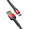 Kabel Baseus CATKLF-AL91 USB-C - USB-C PD QC 100W 5A 480Mb/s 2m - czarno-czerwony